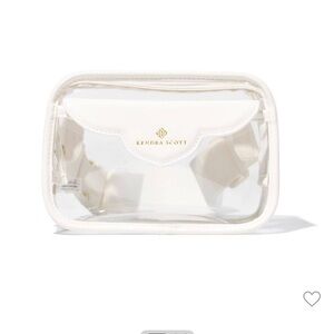 ❤️ Kendra Scott White Trim and Gold Clear Belt Bag for Game Day at Stadium NWT